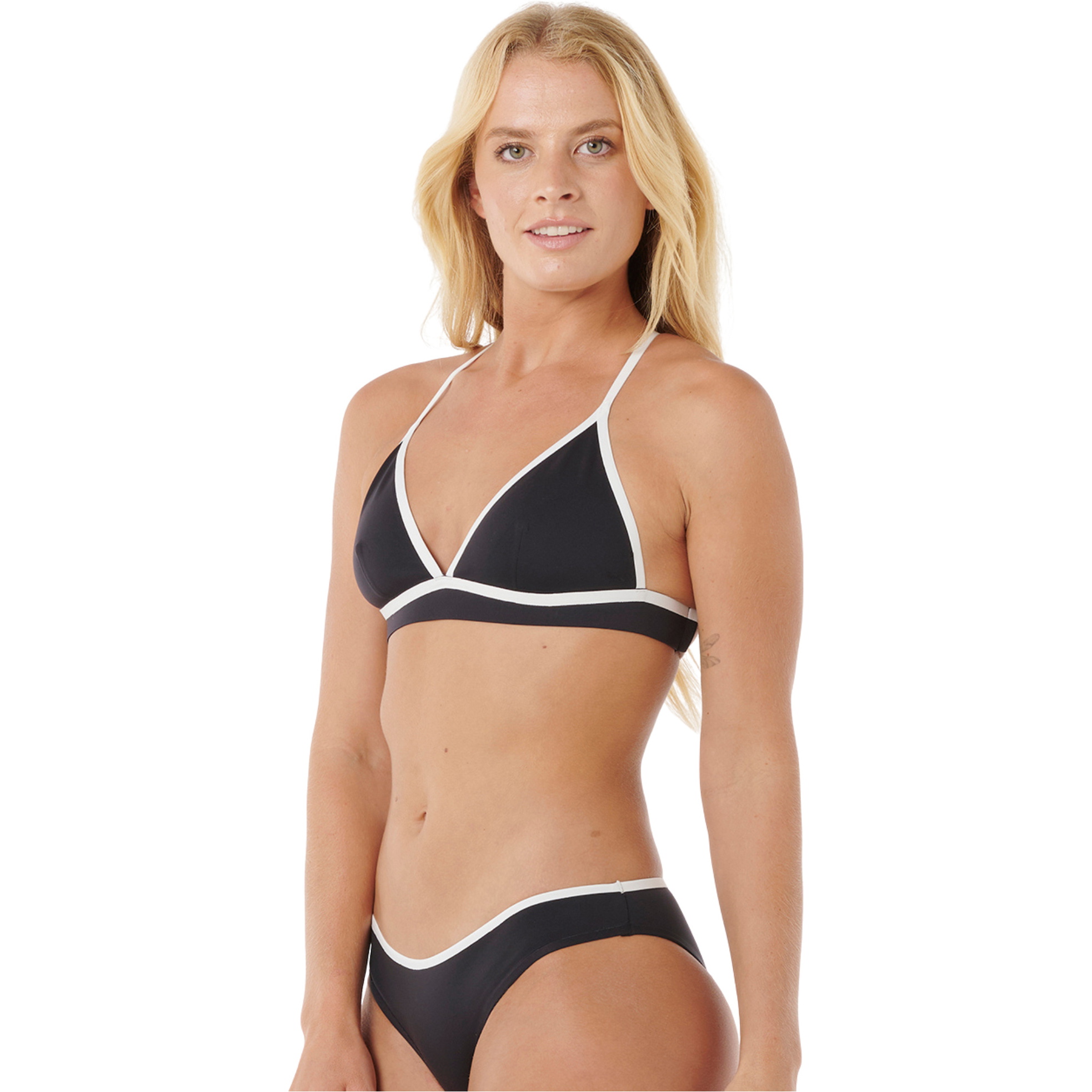 2026 Rip Curl Womens Mirage Fusion Xback Tri Bikini Top 0S7WSW - Black